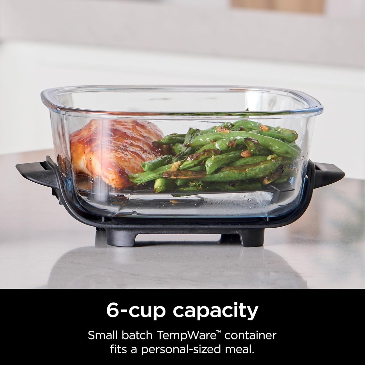 Ninja Crispi 4-in-1 Portable Glass Cooking System – Air Fry, Bake, Reheat & Store