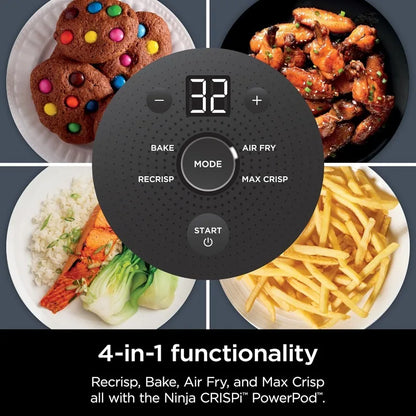 Ninja Crispi 4-in-1 Portable Glass Cooking System – Air Fry, Bake, Reheat & Store