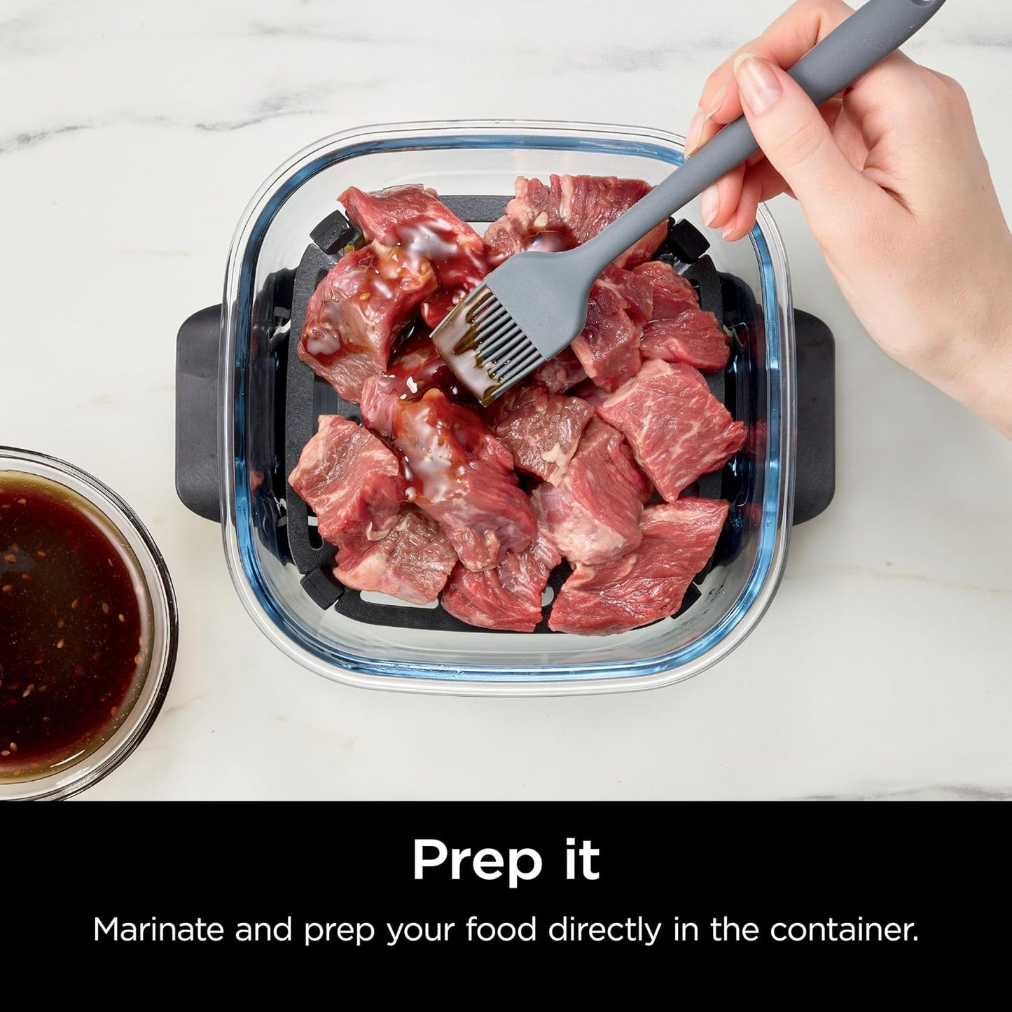 Ninja Crispi 4-in-1 Portable Glass Cooking System – Air Fry, Bake, Reheat & Store